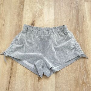 Five dancewear high tied short heathered grey